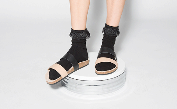 Socks + Sandals Loeffler Randall