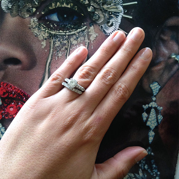 Estate diamond engagement ring
