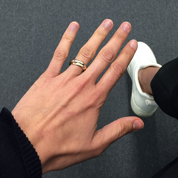 Cartier Trinity engagement ring