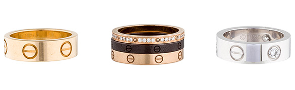 Cartier LOVE engagement rings