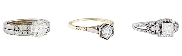 Vintage diamond engagement rings
