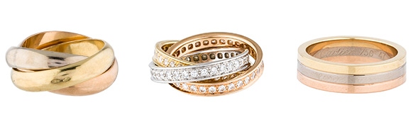 Cartier Trinity engagement rings