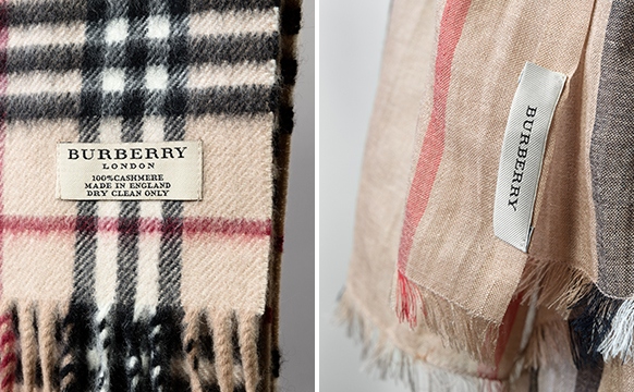 RealStyle | How To Spot A Real Burberry Scarf