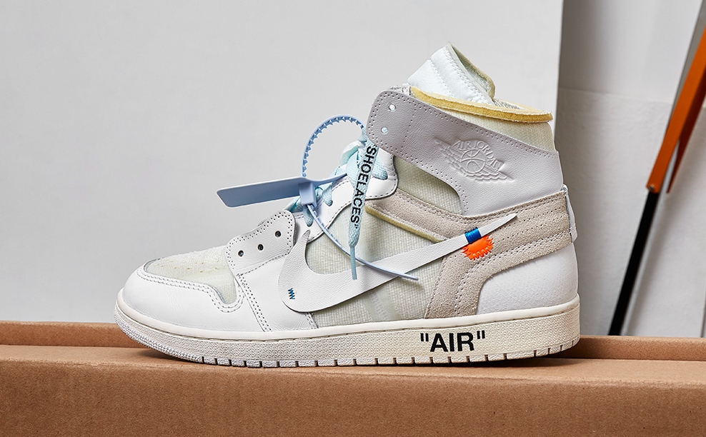 White Off-White x Nike Jordan 1 Sneakers