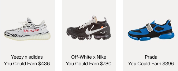 Yeezy, Off-White x Nike & Prada Sneakers & Amounts You Could Earn For Selling